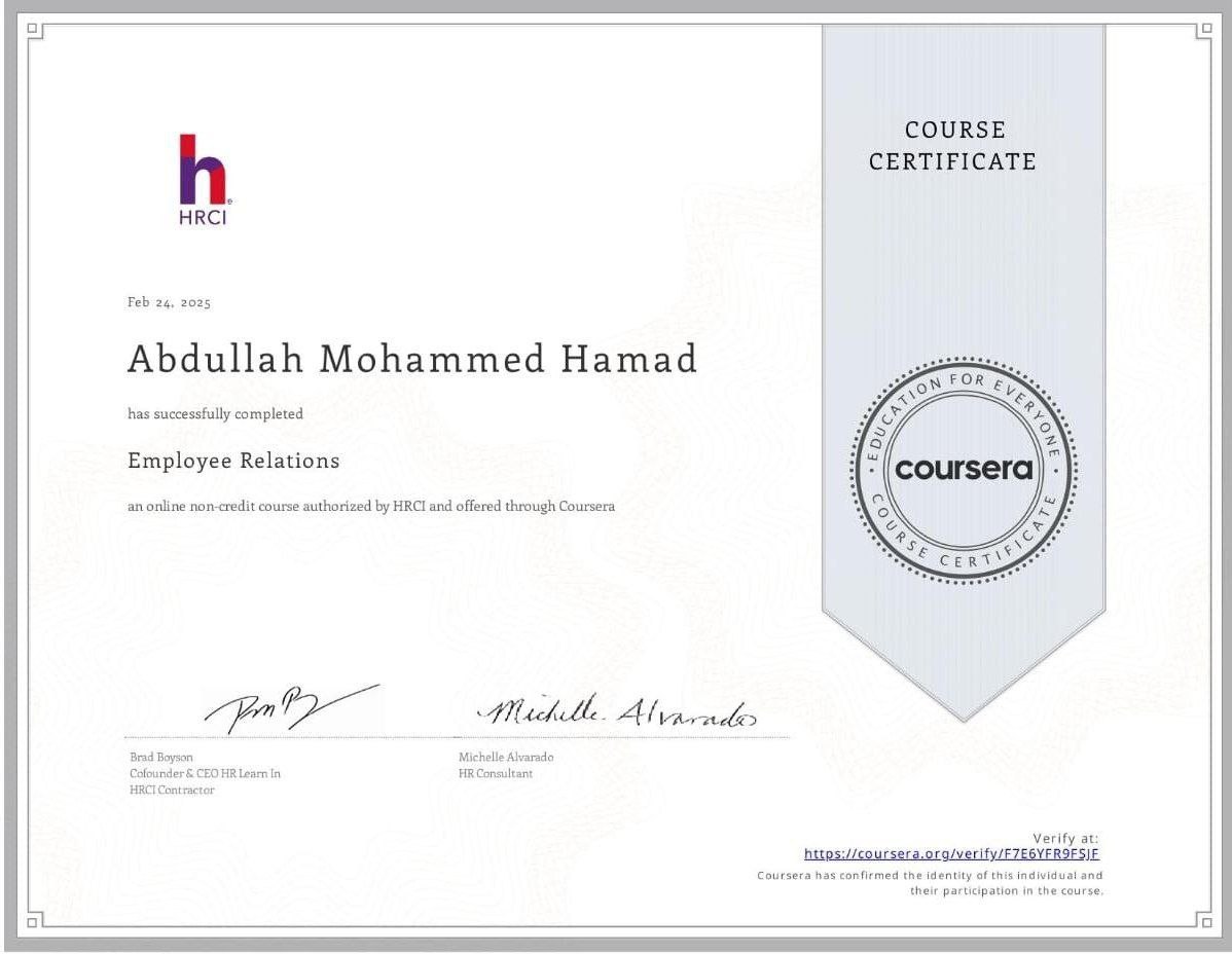 Coursera Certificate